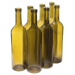 Бутылка 0.75 (УПАКОВКА) Бордо оливковая 16 шт.