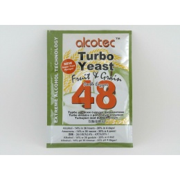 Дрожжи спиртовые Alcotec Fruit/Grain 48 Turbo, 143 гр